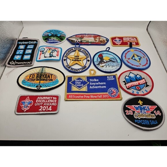 Lot Of 13 Boy/cub Scout Patches 2013-2015 - Picture 1 of 16